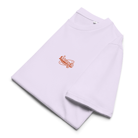 Mensch Logo Organic Cotton Tee Lilac