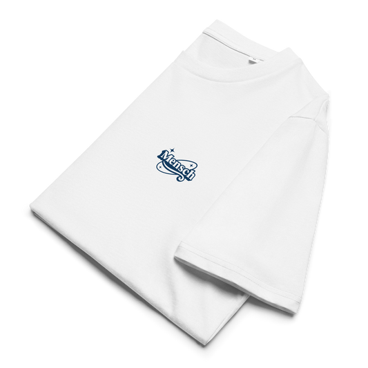 Mensch Logo Organic Cotton Tee White