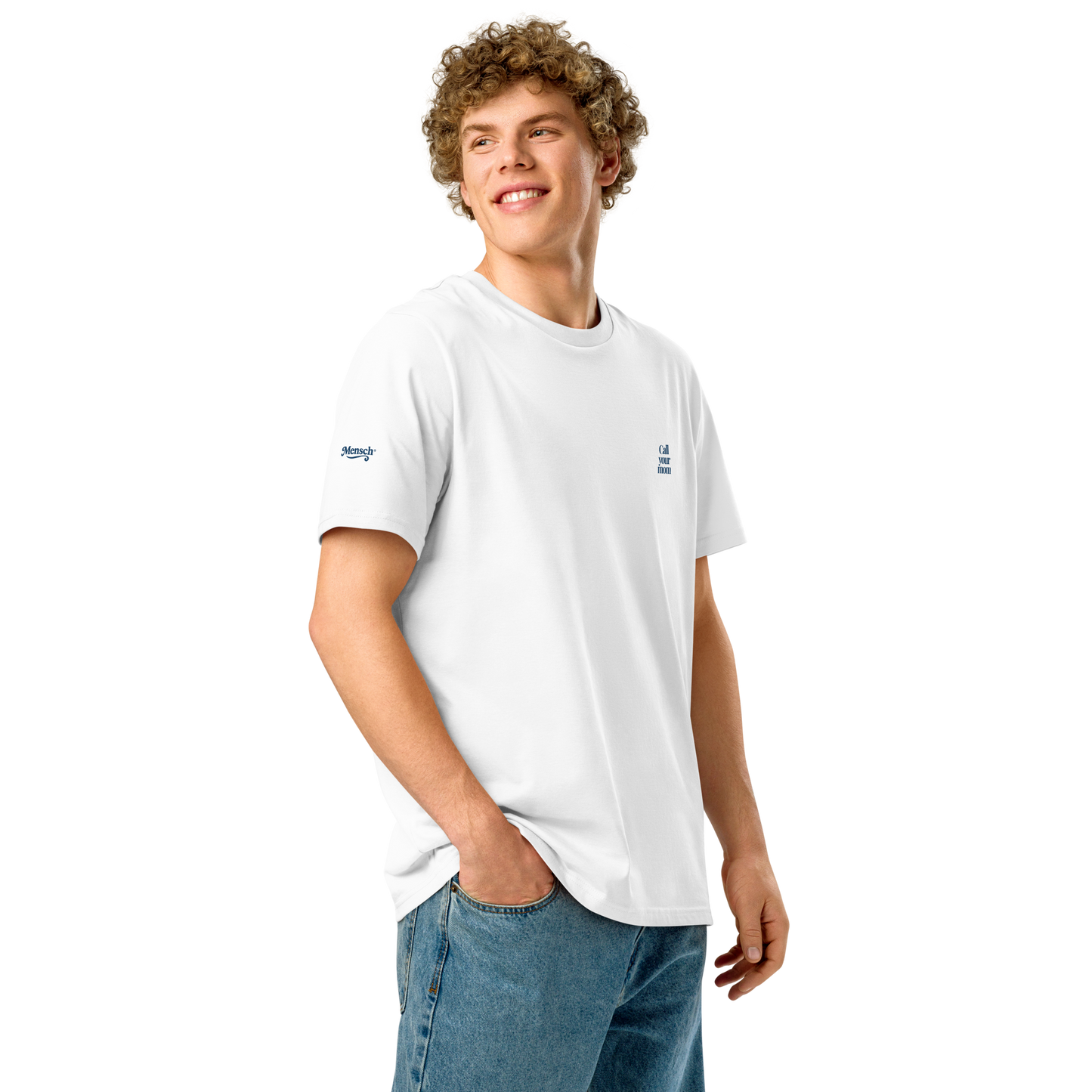 Call Your Mom Organic Cotton Tee White