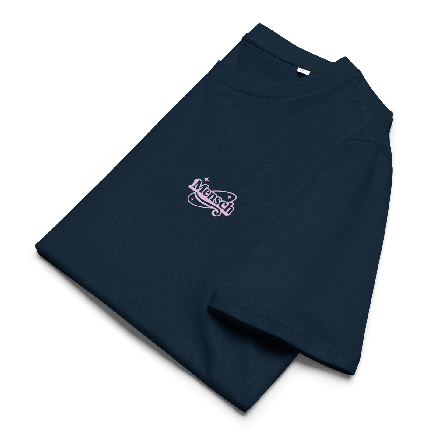 Mensch Logo Organic Cotton Tee Navy