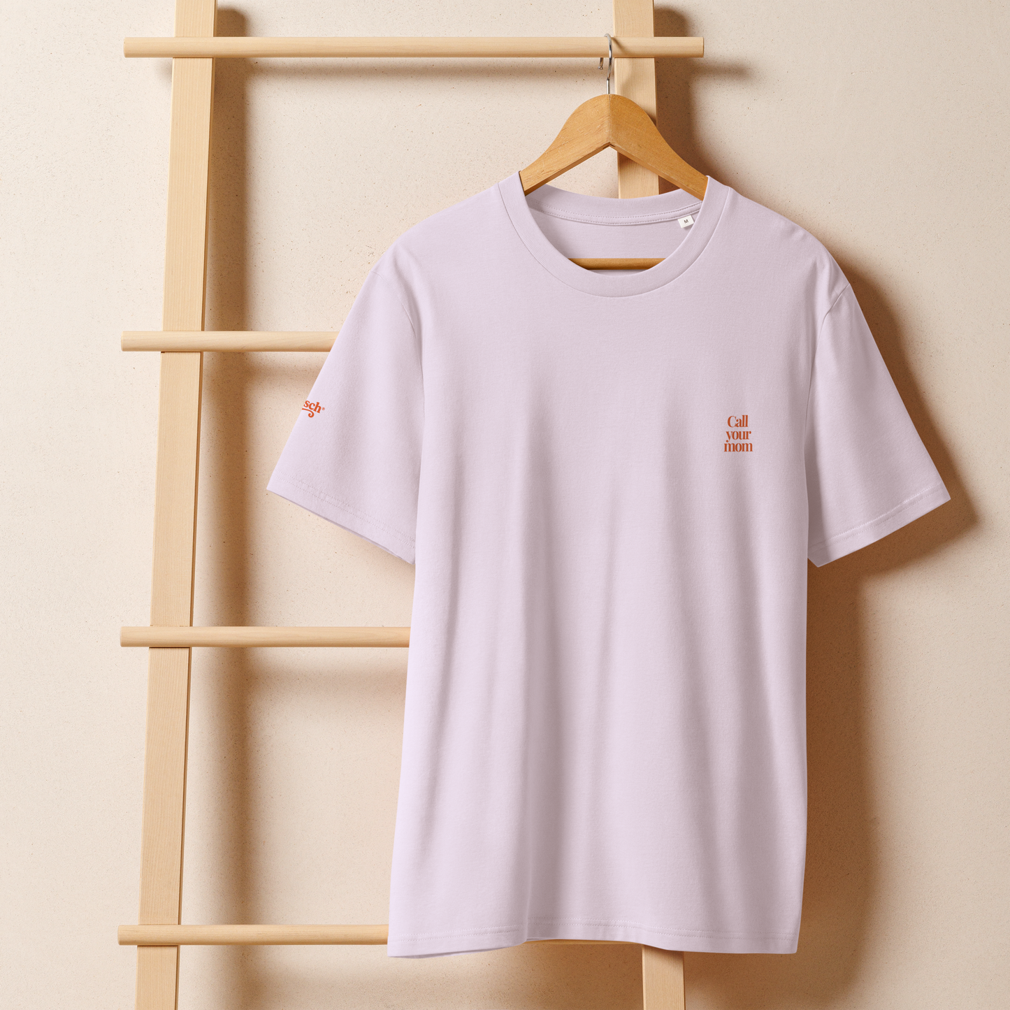 Call Your Mom Organic Cotton Tee Lilac