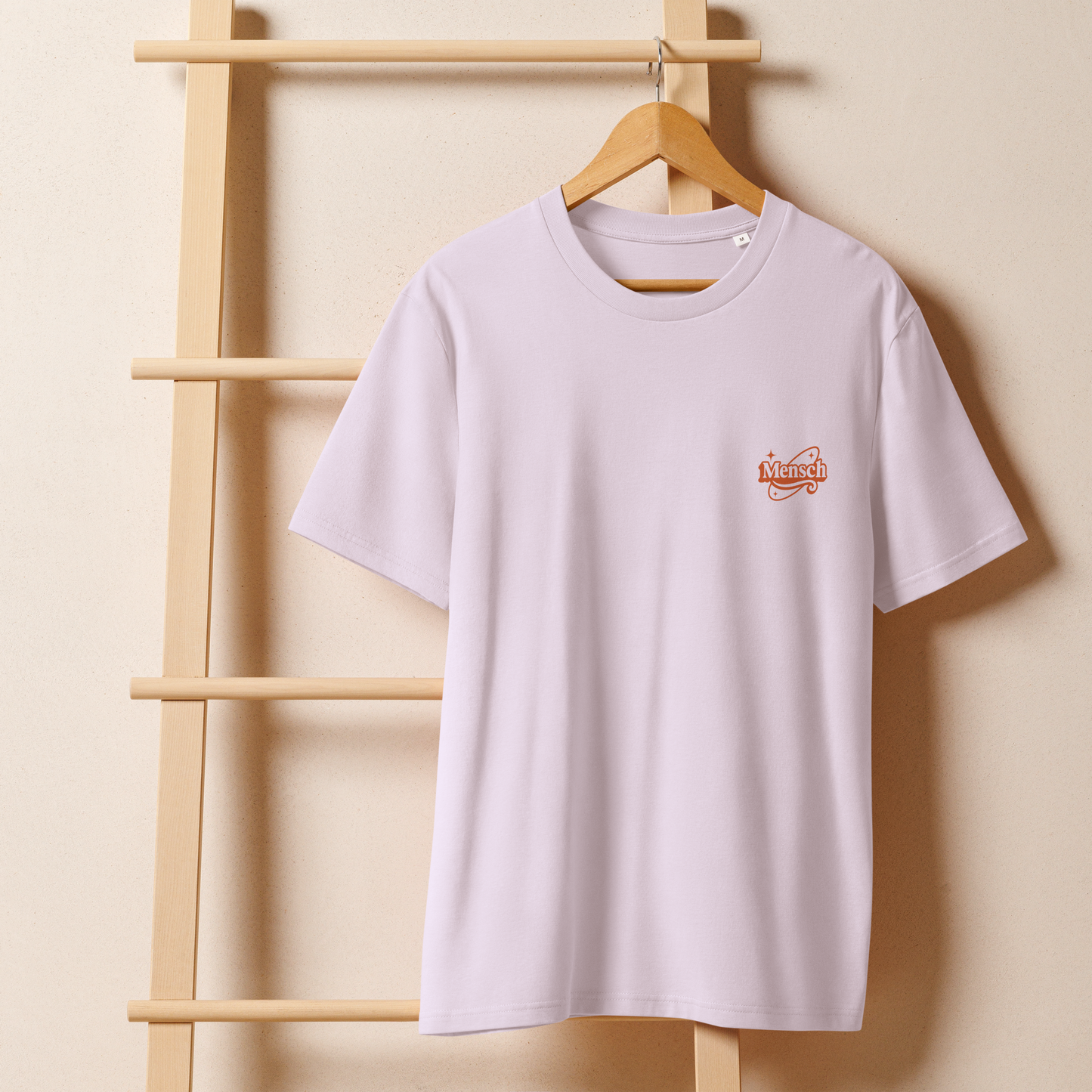 Mensch Logo Organic Cotton Tee Lilac