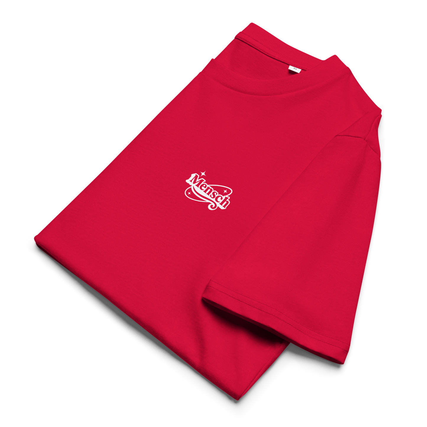 Mensch Logo Organic Cotton Tee Red