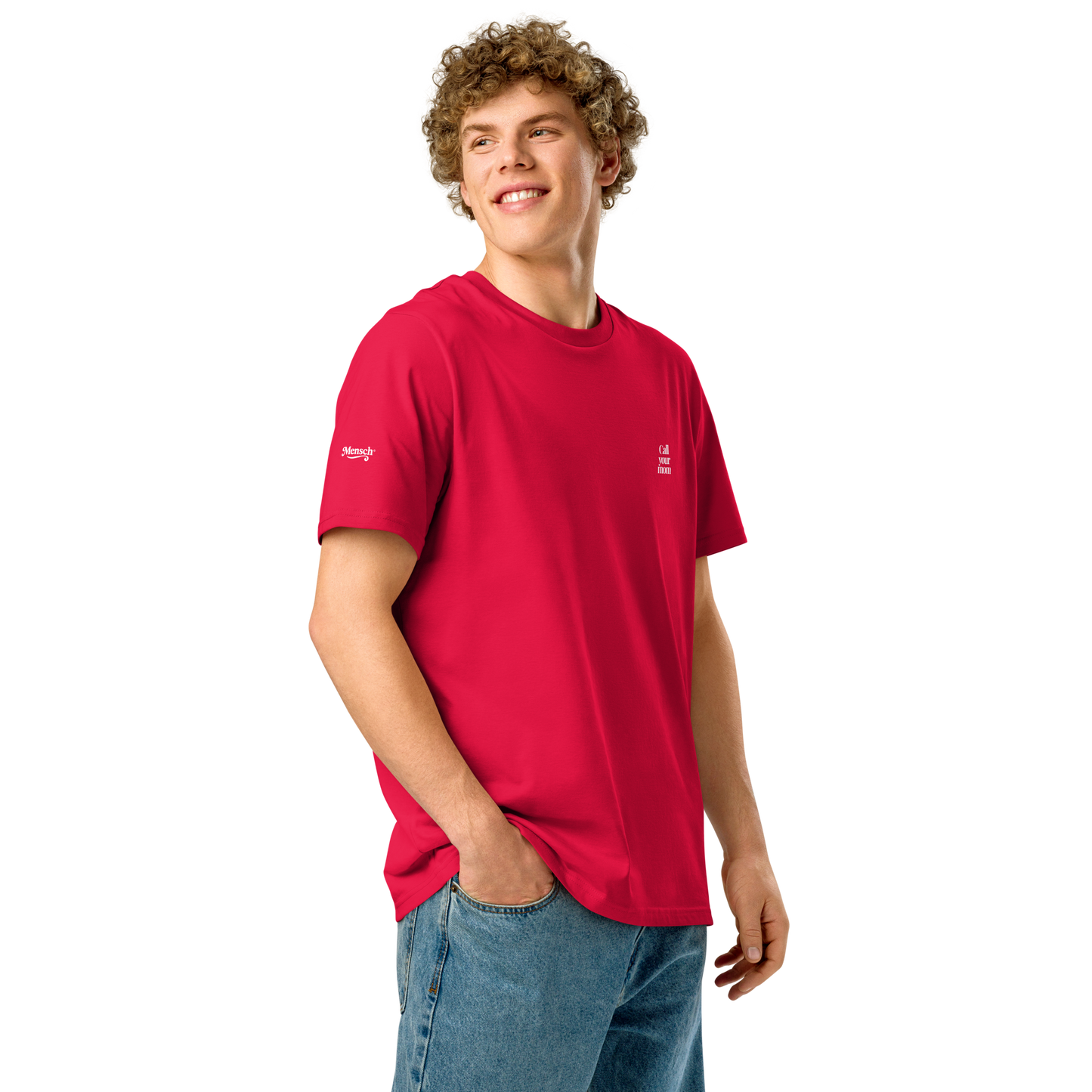 Call Your Mom Organic Cotton Tee Red