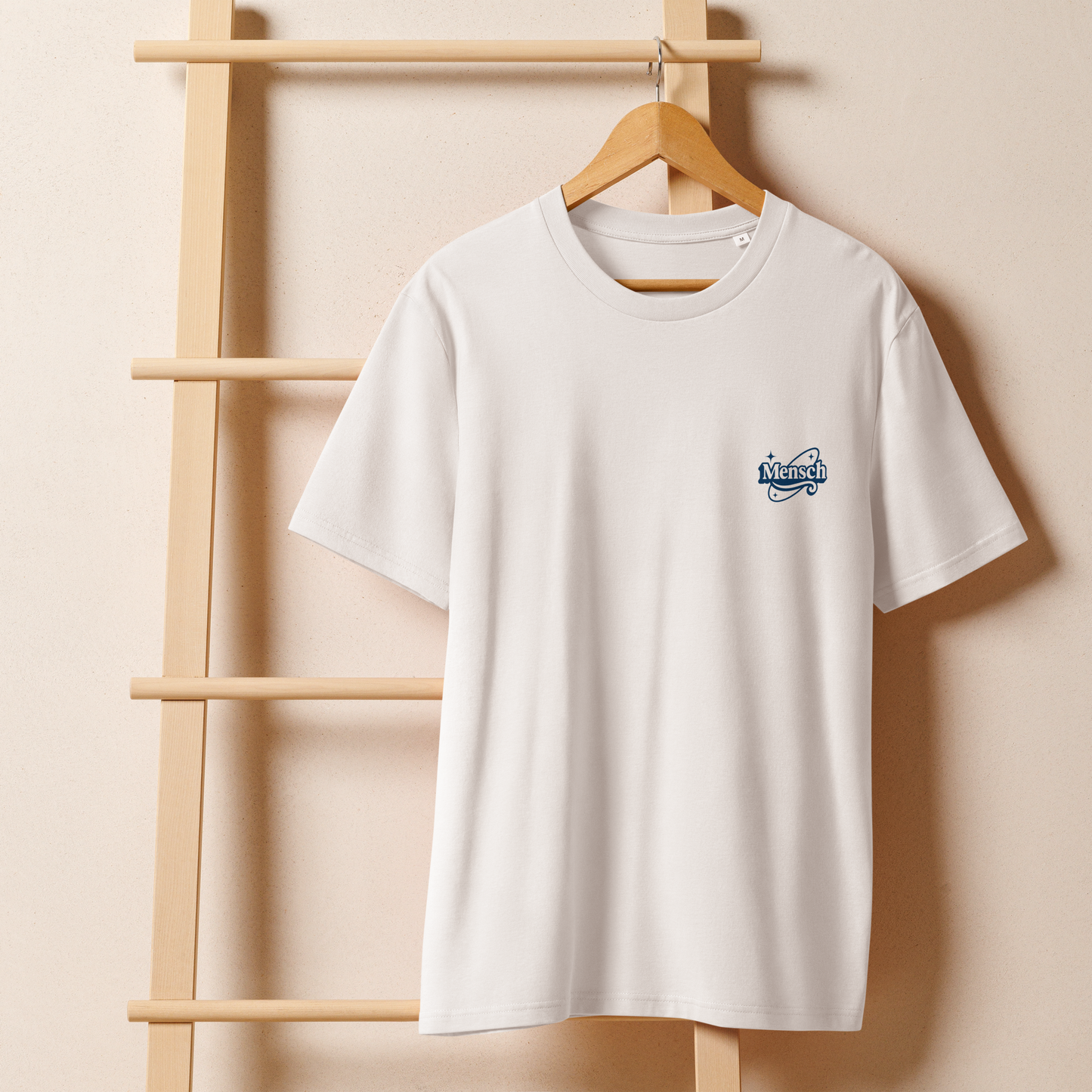 Mensch Logo Organic Cotton Tee White